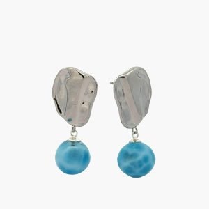 12mm Larimar Drop Large Earrings