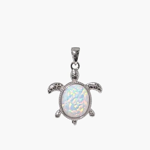 Whit Opal 12X10mm Oval Sea Turtle