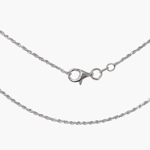 16,-18,- Or 20" Rope Chain. 2.5- 3.0 Grams .925 Sterling Silver