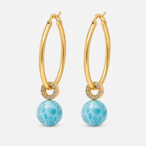 ISLA LARIMAR HOOPS